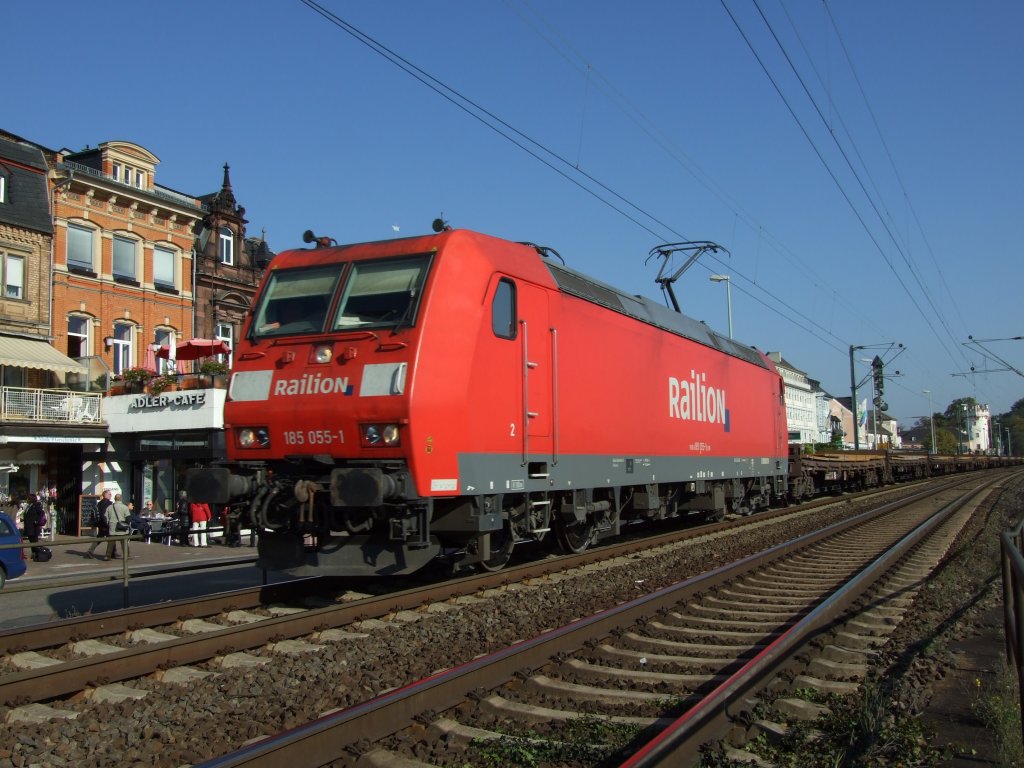 185 055 von Railion in Lorch a.m.Rhein