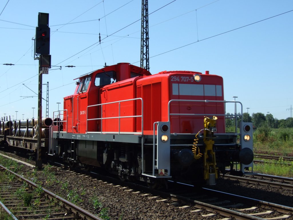 294 707 der DB in Duisburg-Bissingheim