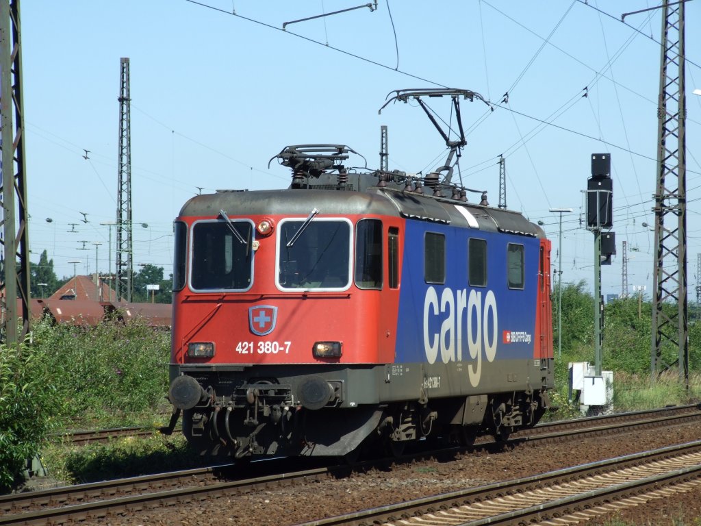 421 380 der SBB Cargo in Duisburg-Bissingheim
