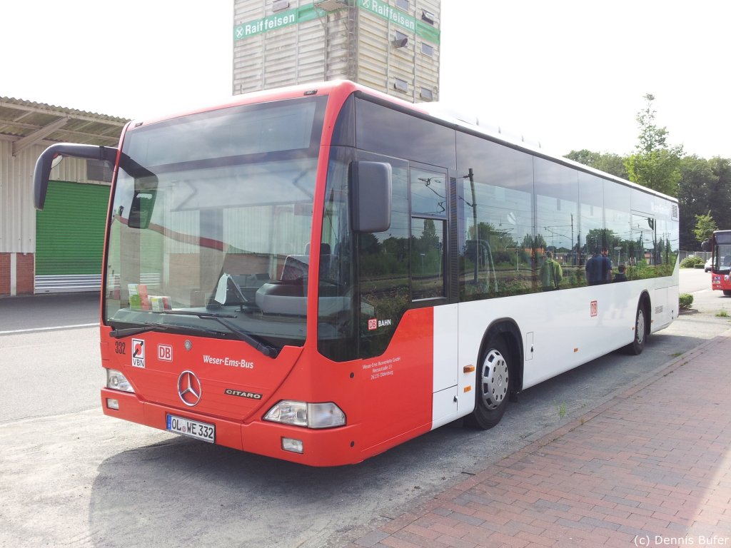 Am 03.08.2012 fotografierte ich am Zentralen Omnibusbahnhof von Westerstede diesen Mercedes-Benz Citaro I der Weser-Ems-Bus GmbH

