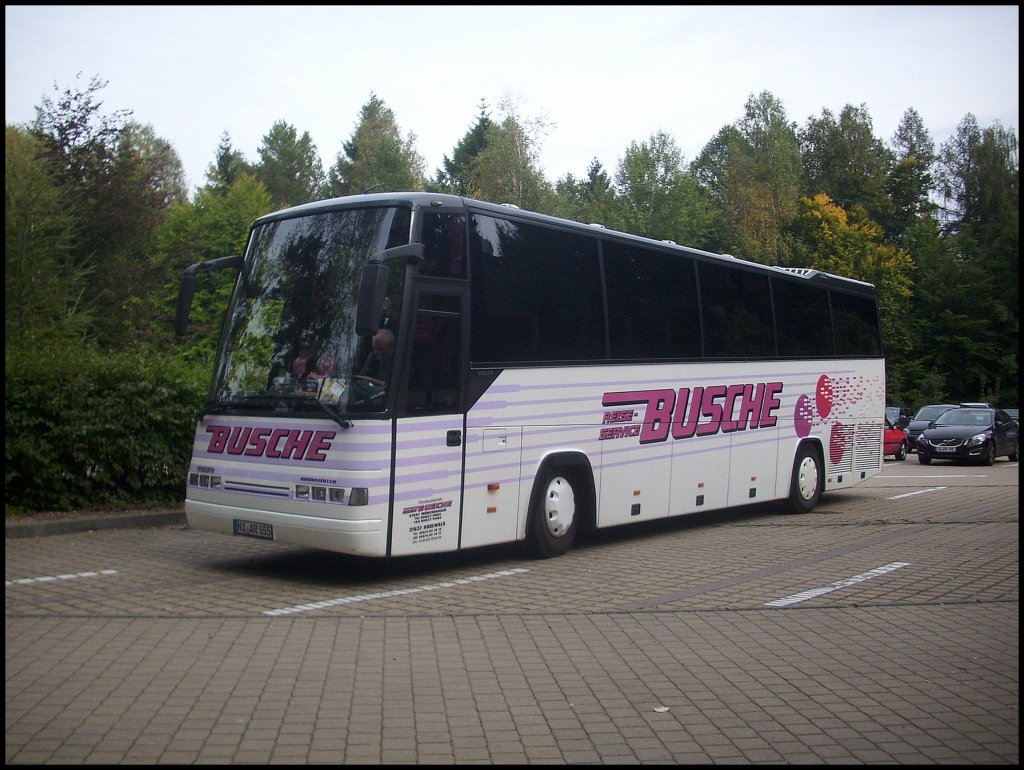 Dr�gm�ller-Volvo E 330 von Busche aus Deutschland vor der Bastei.