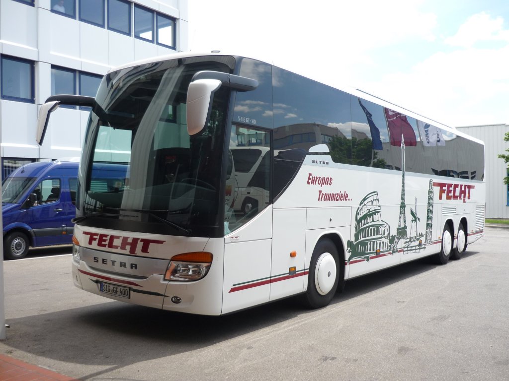 Ein Setra S 416 GT/HD der Fa.Fecht  in Herrenberg -G�ltstein am 27.05.2013