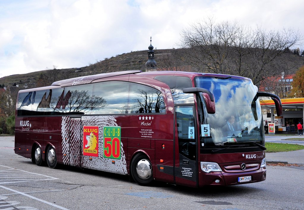 MERCEDES BENZ TRAVEGO vom Busunternehmer MATH� aus �sterreich (Club 50,Klug Touristik)im Oktober 2012 in Krems.