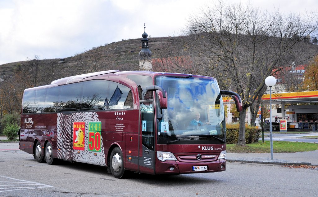 MERCEDES BENZ TRAVEGO vom Busunternehmer MATH� aus �sterreich (Club 50,Klug Touristik)im Oktober 2012 in Krems.