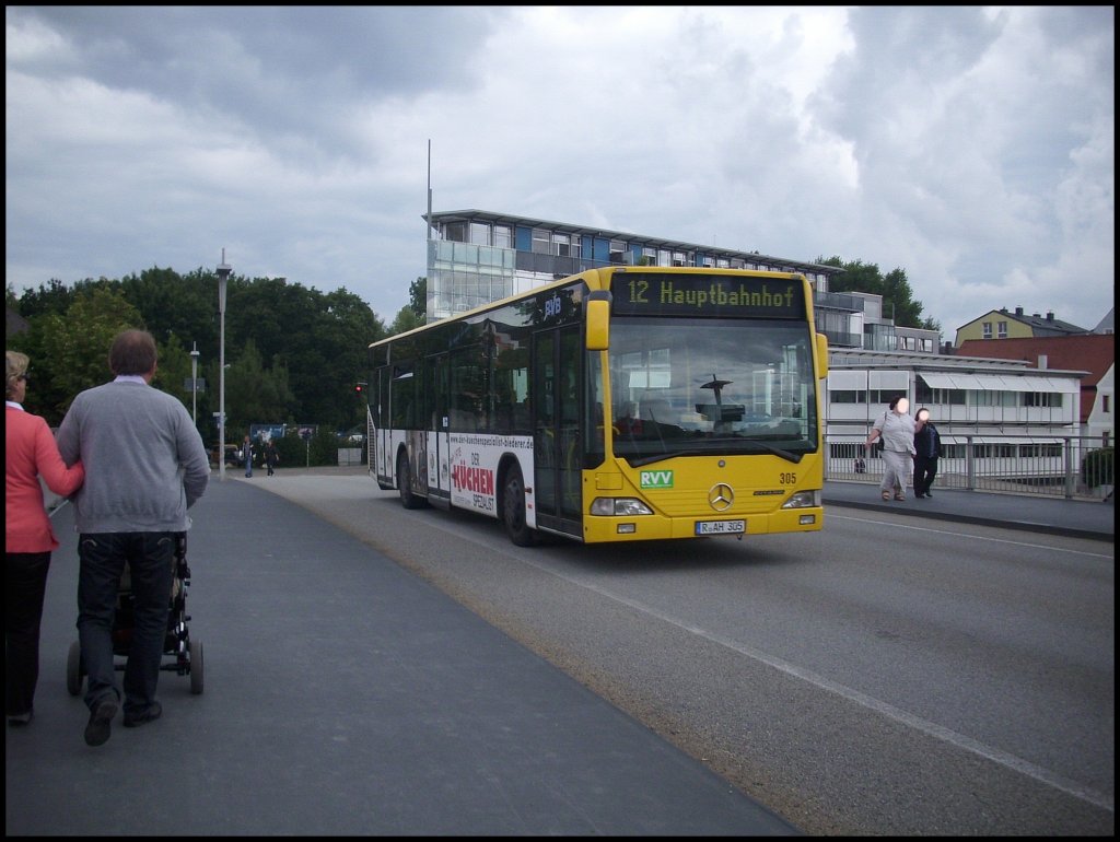 Mercedes Citaro I der Regensburger Verkehrsbetriebe in Regensburg. 

