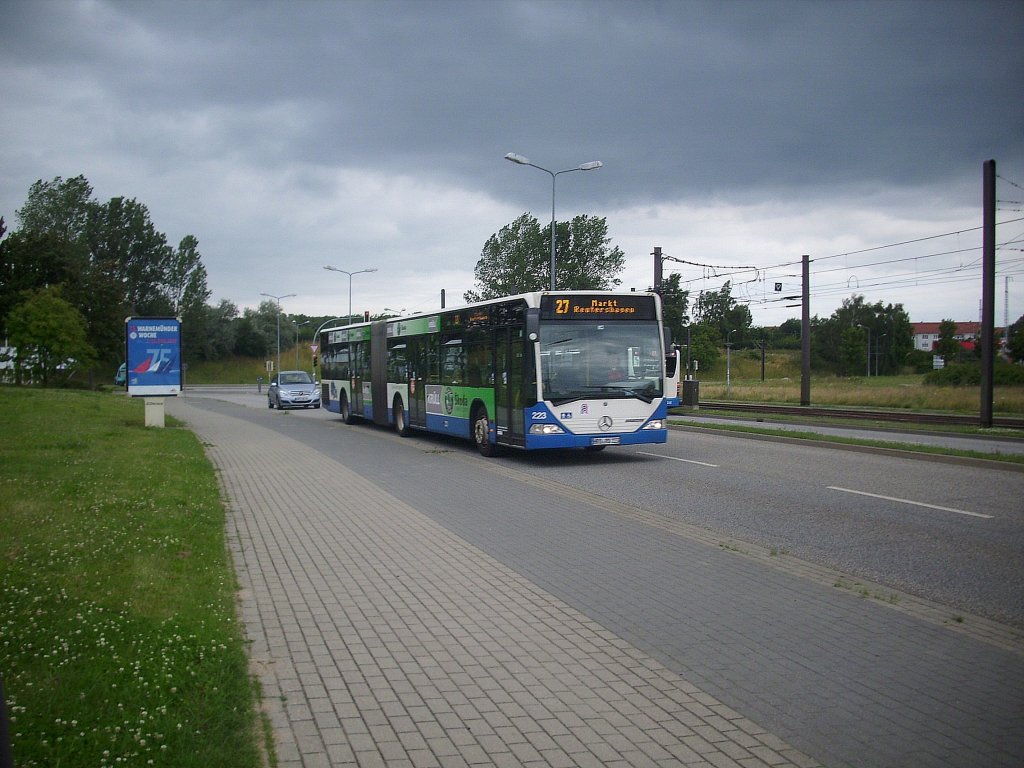 Mercedes Citaro I der Rostocker Stra�enbahn AG in Rostock.