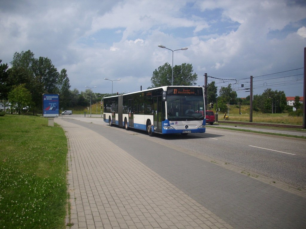 Mercedes Citaro II der Rostocker Stra�enbahn AG in Rostock.