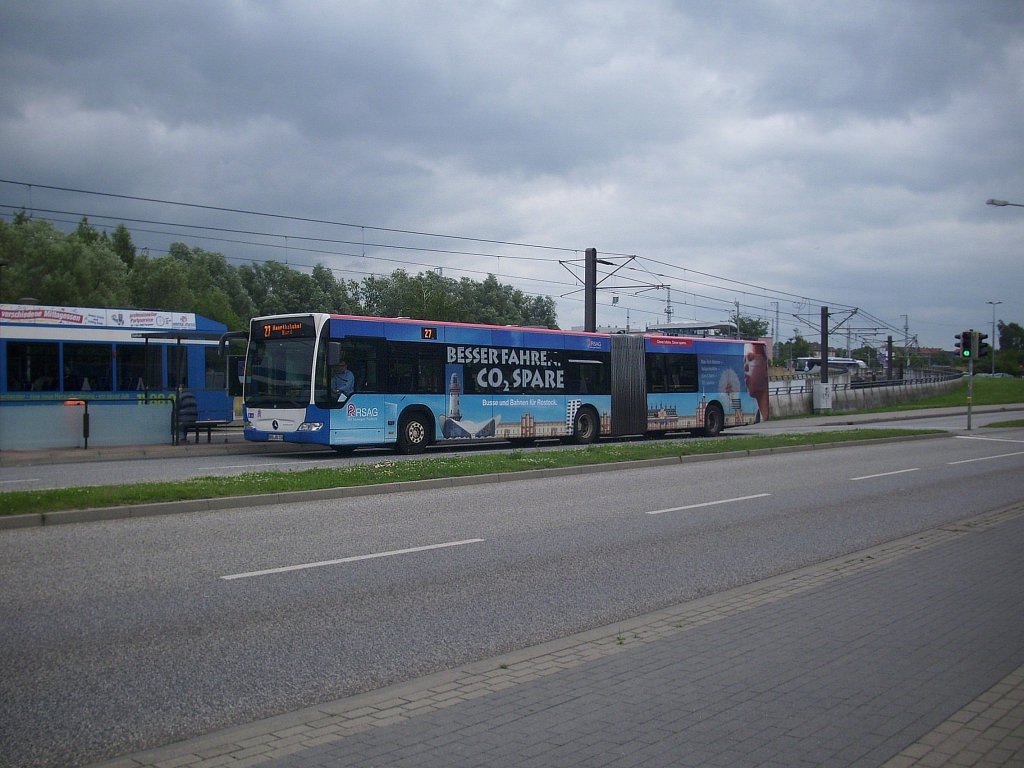 Mercedes Citaro II der Rostocker Stra�enbahn AG in Rostock. 

