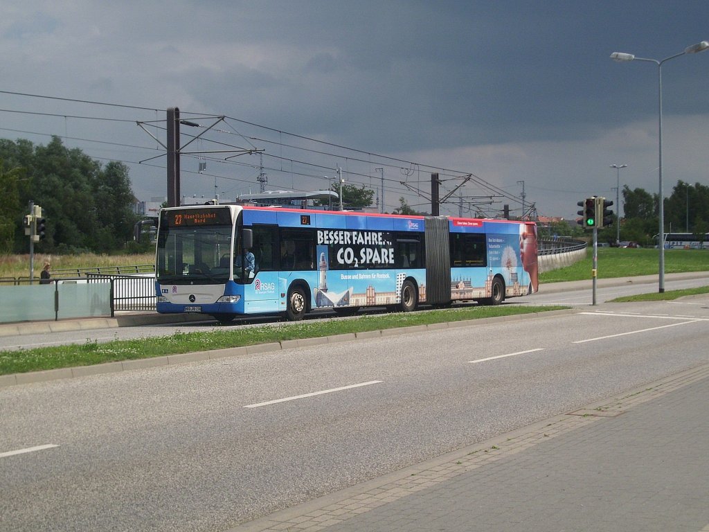 Mercedes Citaro II der Rostocker Stra�enbahn AG in Rostock. 

