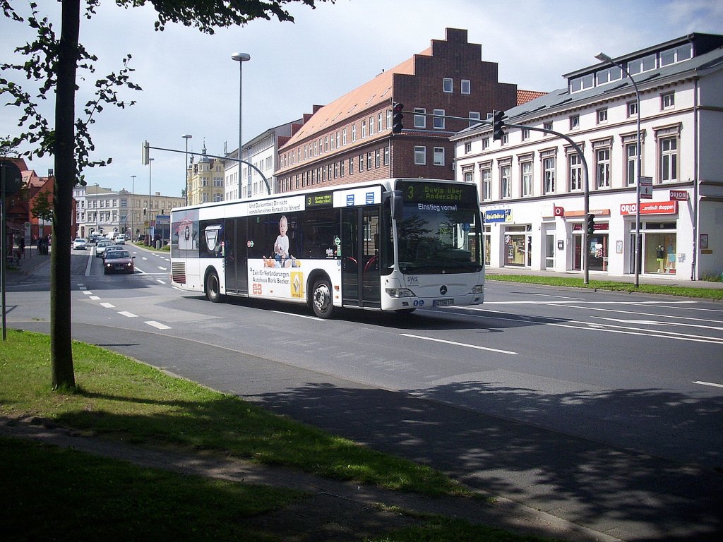 Mercedes Citaro II der Stadtwerke Stralsund in Stralsund. 

