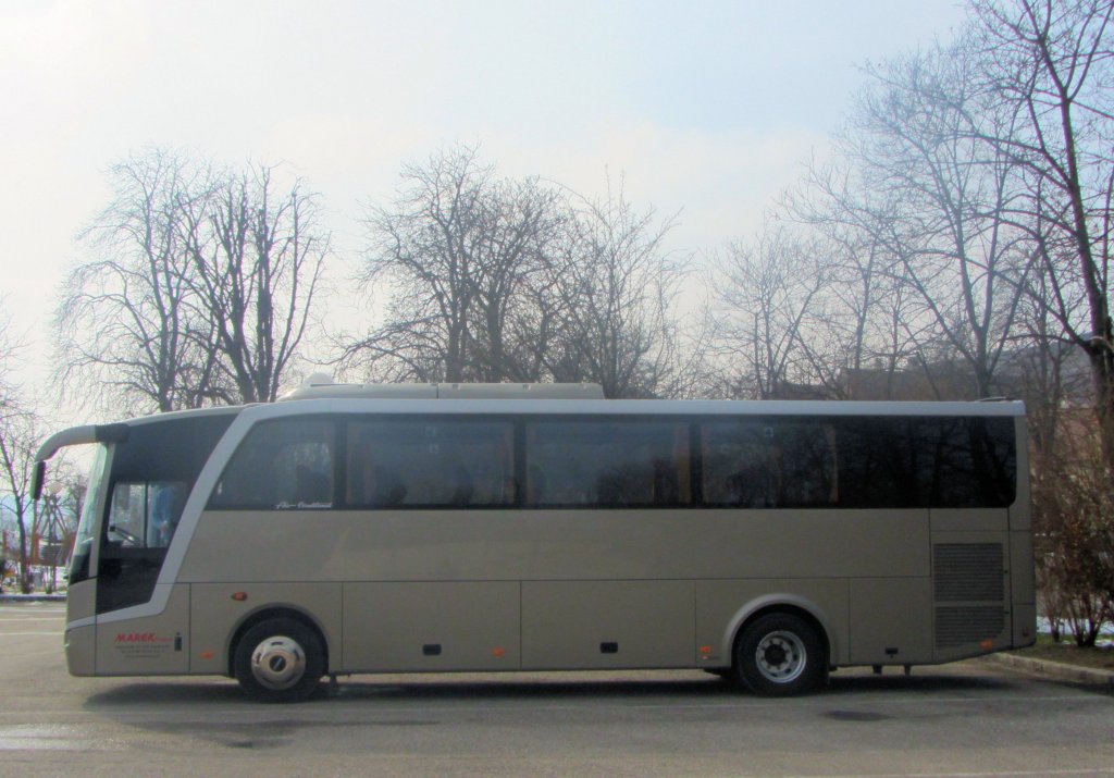 Nagelneuer OTOKAR/MAN Reisebus vom Reiseb�ro MAREK aus Nieder�sterreich,Krems,28.3.2013.