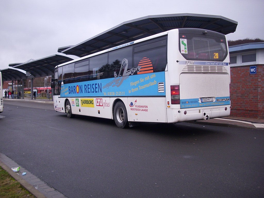 Neoplan Euroliner der RPNV in Sassnitz. 

