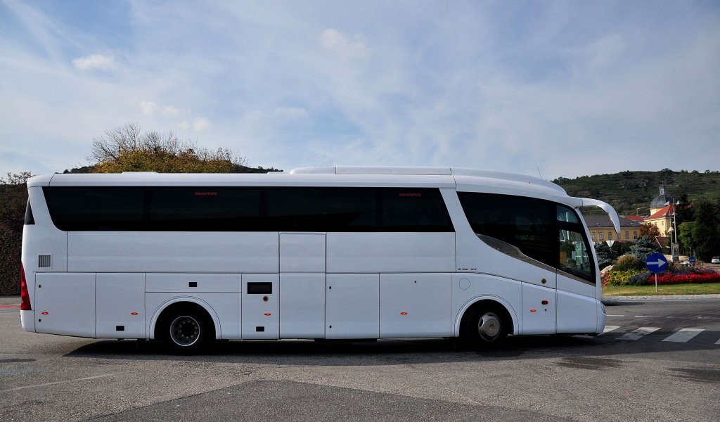 SCANIA IRIZAR aus Nieder�sterreich,Krems September 2012.