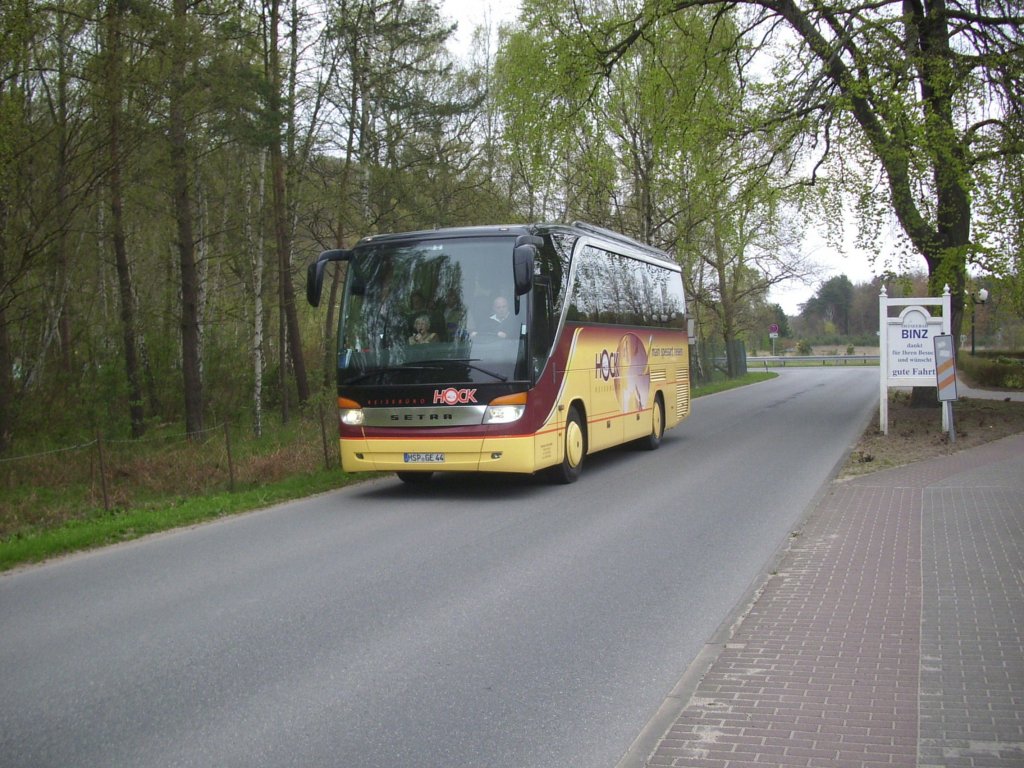 Setra 411 HD vom Reisenb�ro Hock aus Deutschland in Binz.