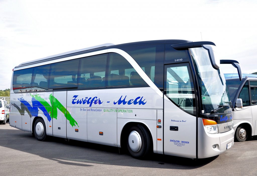 SETRA S411 HD von ZW�LFER Reisen aus Melk/Donau/Nieder�sterreich beim Firmenfest im September 2012.