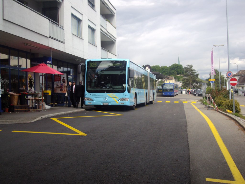 VZO-Mercedes Citaro NR.118 * Clientis * Baujahr 2008 am Bahnhof St�fa am 30.5.13