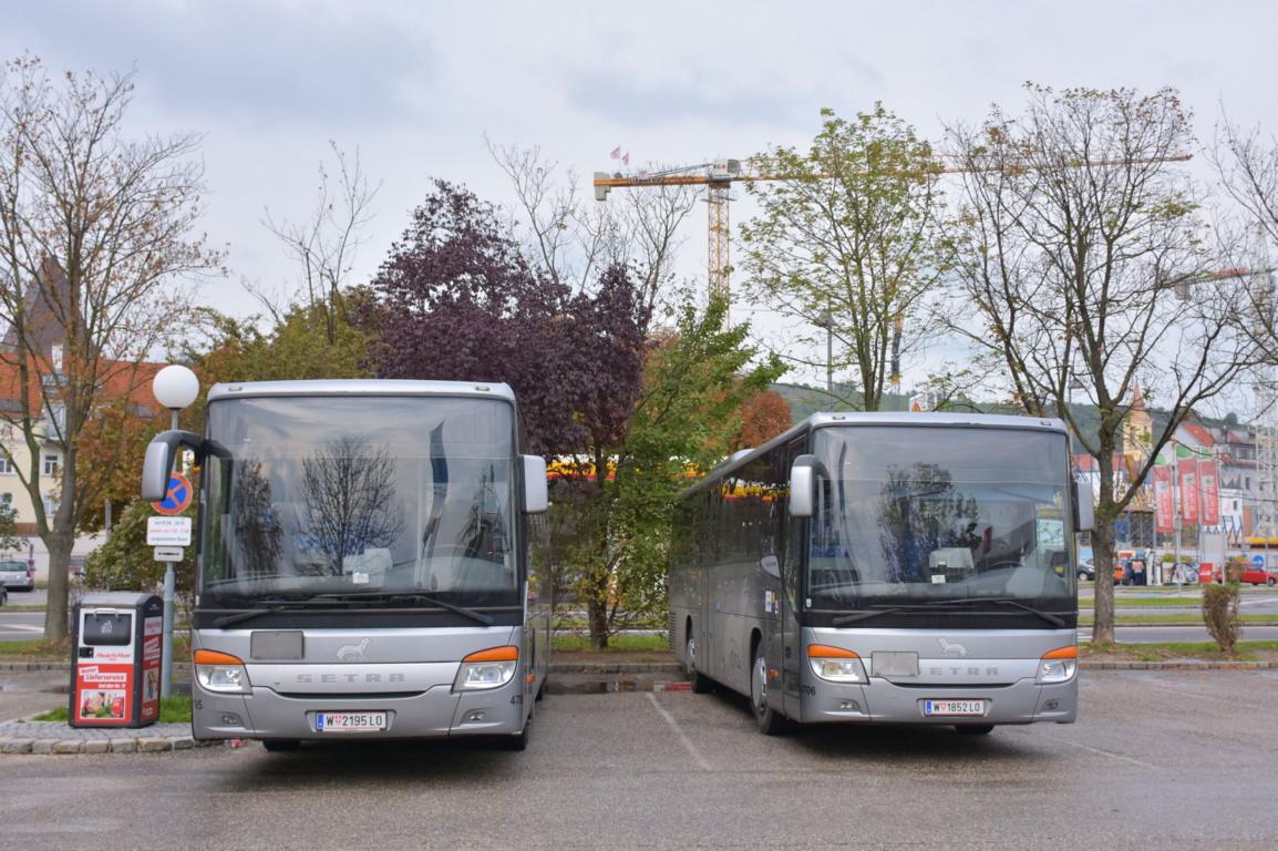 2 Setra 415 UL von Wiesel Bus vom Land N.�. 2017 in Krems.