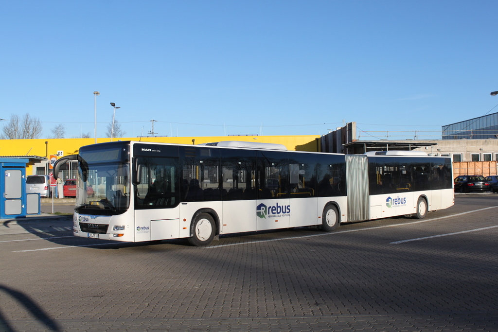 Am 06.01.2017 stand der MAN Lino´s City in H�he Rostock Hauptbahnhof/S�d abgestellt.