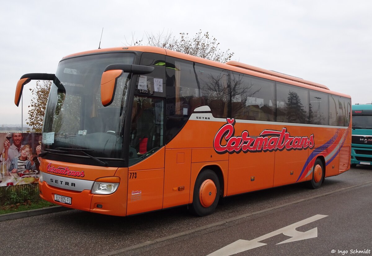 Cazmatrans aus Cazma | Nr. 773 | BJ-805-FU | Setra 415 GT-HD | 27.11.2016 in Filderstadt