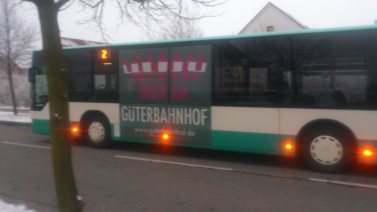 ....das neue Traffic Board des Citaro NB SW 559 f�r die neue Mitte von Neubrandenburg 