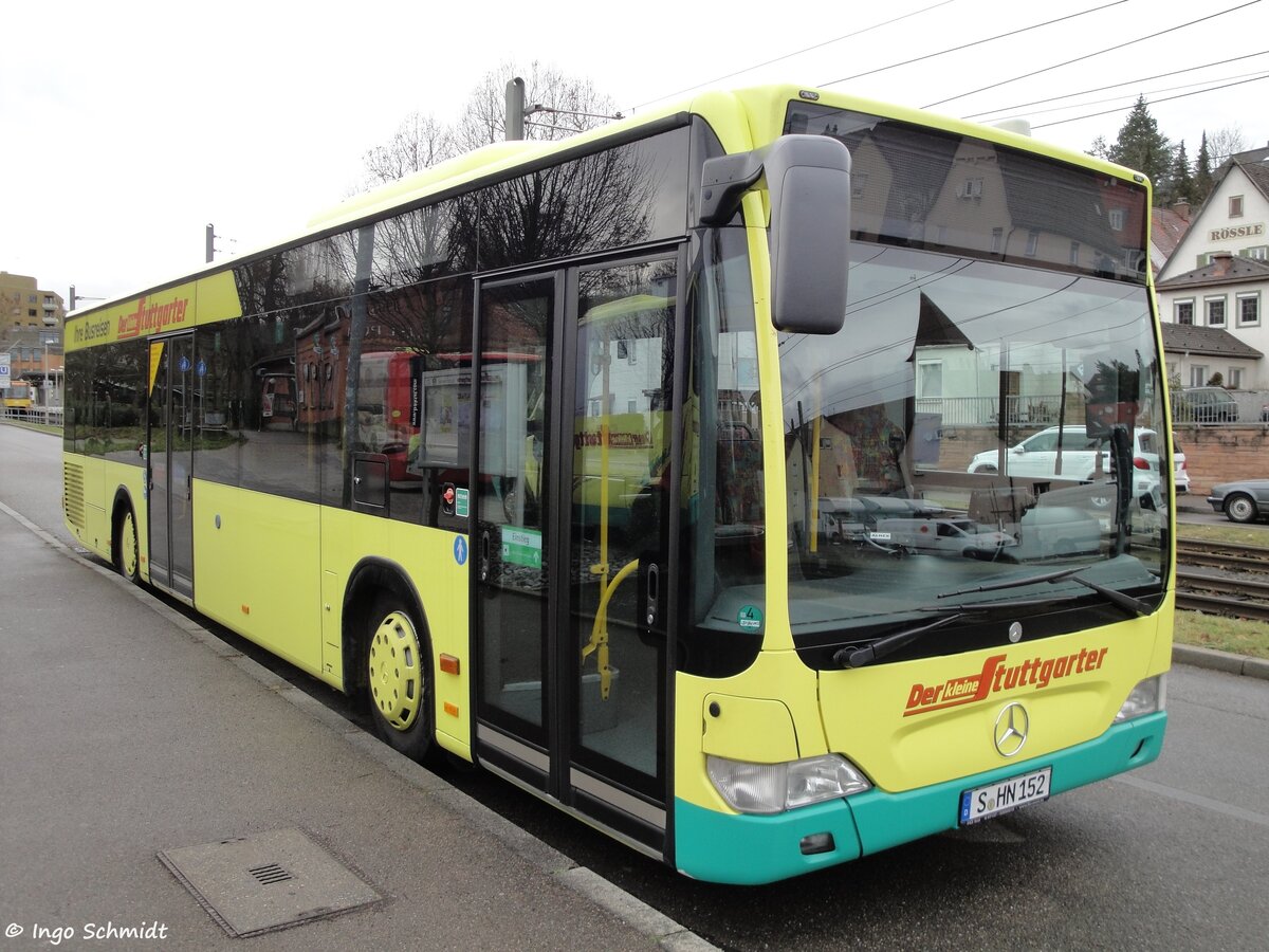 Der kleine Stuttgarter | Nr. 52 | S-HN 152 | Mercedes-Benz Citaro Facelift | 10.01.2016 in Stuttgart