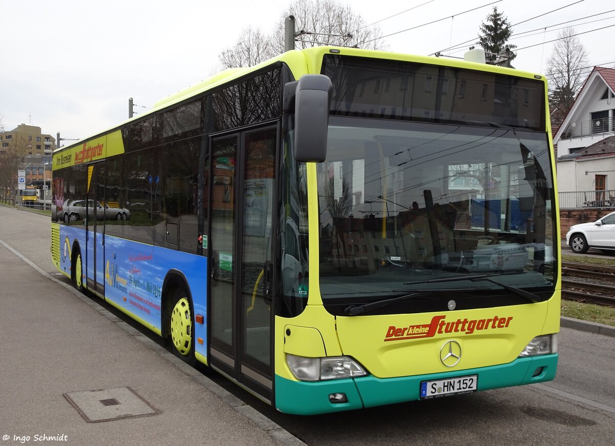 Der kleine Stuttgarter | Nr. 52 | S-HN 152 | Mercedes-Benz Citaro Facelift | 28.02.2016 in Stuttgart