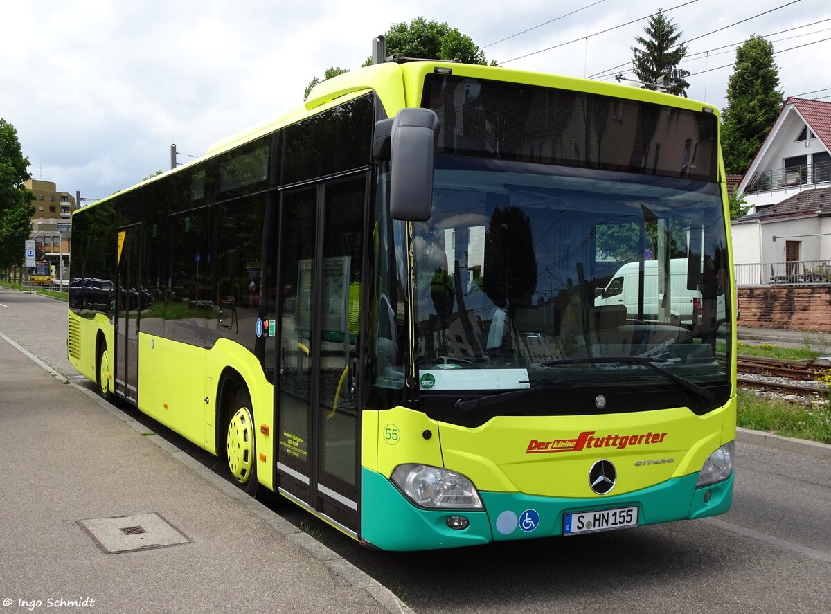 Der kleine Stuttgarter | Nr. 55 | S-HN 155 | Mercedes-Benz Citaro 2 | 17.06.2018 in Stuttgart