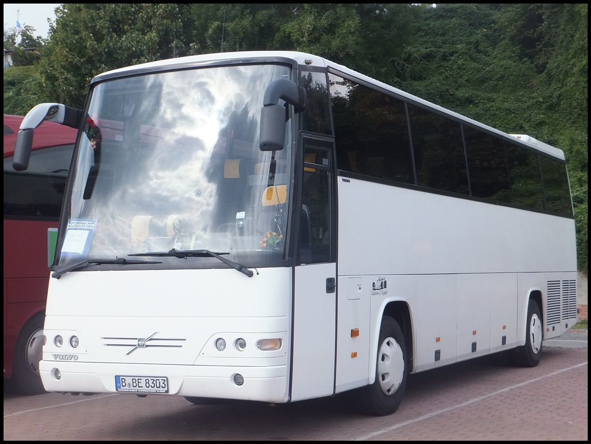 Dr�gm�ller-Volvo B 12-500 H von Omniko Reisen aus Deutschland im Stadthafen Sassnitz.