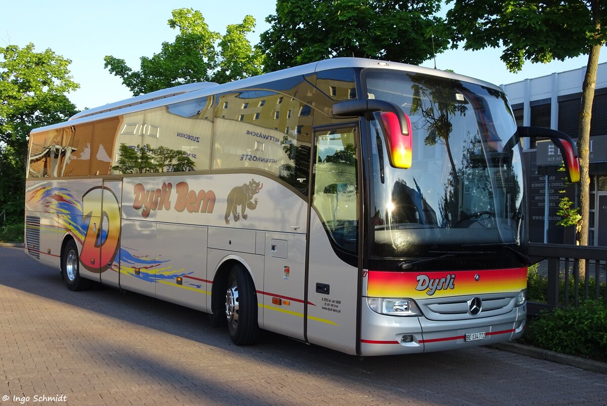 Dysli Reisen & Transporte aus Bern | Nr. 27 | BE·134772 | Mercedes-Benz Tourismo II RHD | 21.05.2018 in Leinfelden-Echterdingen