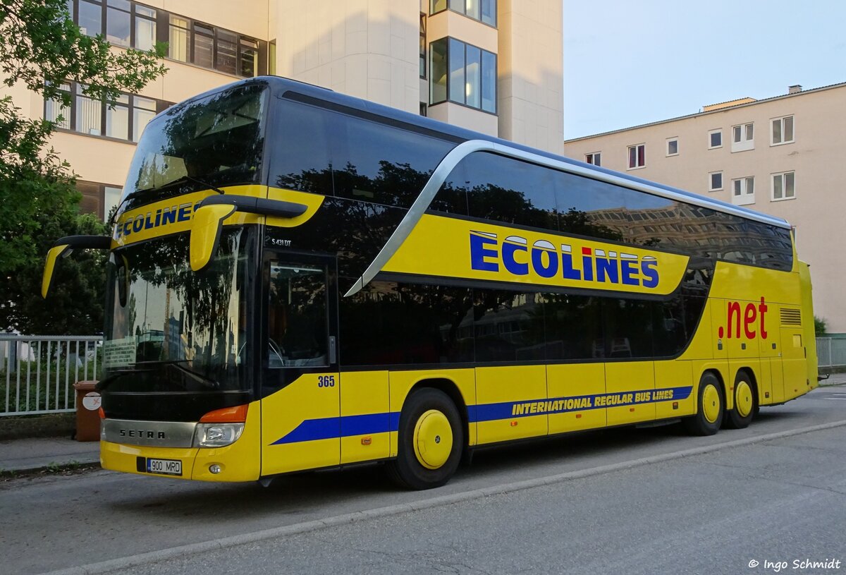 ECOLINES aus Tallinn | Nr. 365 | 900 MRD | Setra 431 DT | 27.05.2018 in Stuttgart
