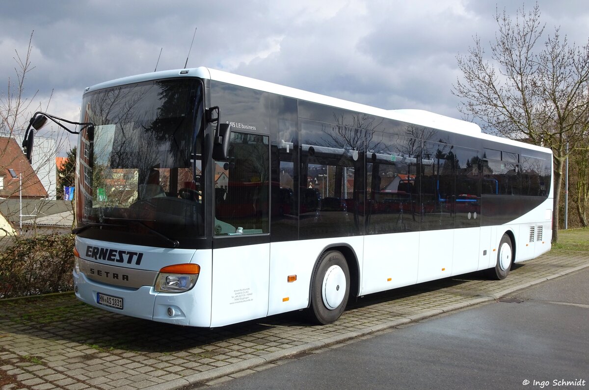 Ernesti Bustouristik aus Güglingen | Nr. 31 | HN-AS 1831 | Setra 415 LE business | 01.04.2018 in Besigheim