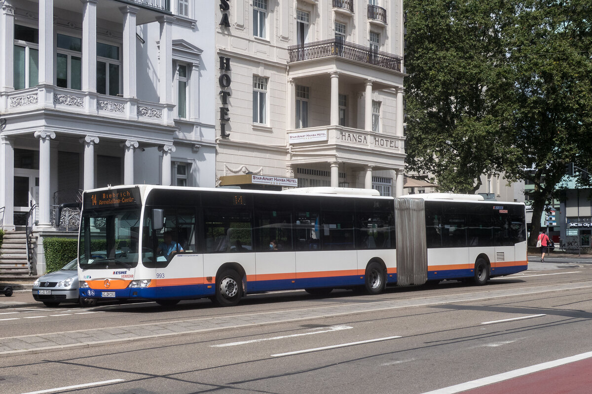 ESWE, Wiesbaden - Wagen 993 - WI-QM 193 - Mercedes-Benz O 530 Citaro Facelift G (2009) - Wiesbaden, 05.08.2021
