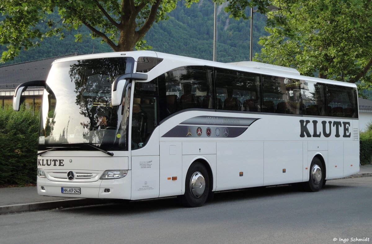 EvoBus - Daimler Buses Service Center Hamburg | Leihgabe an Klute Reisen aus Osnabrück | HH-KP 242 | Mercedes-Benz Tourismo II RHD | 28.06.2012 in Bad Reichenhall