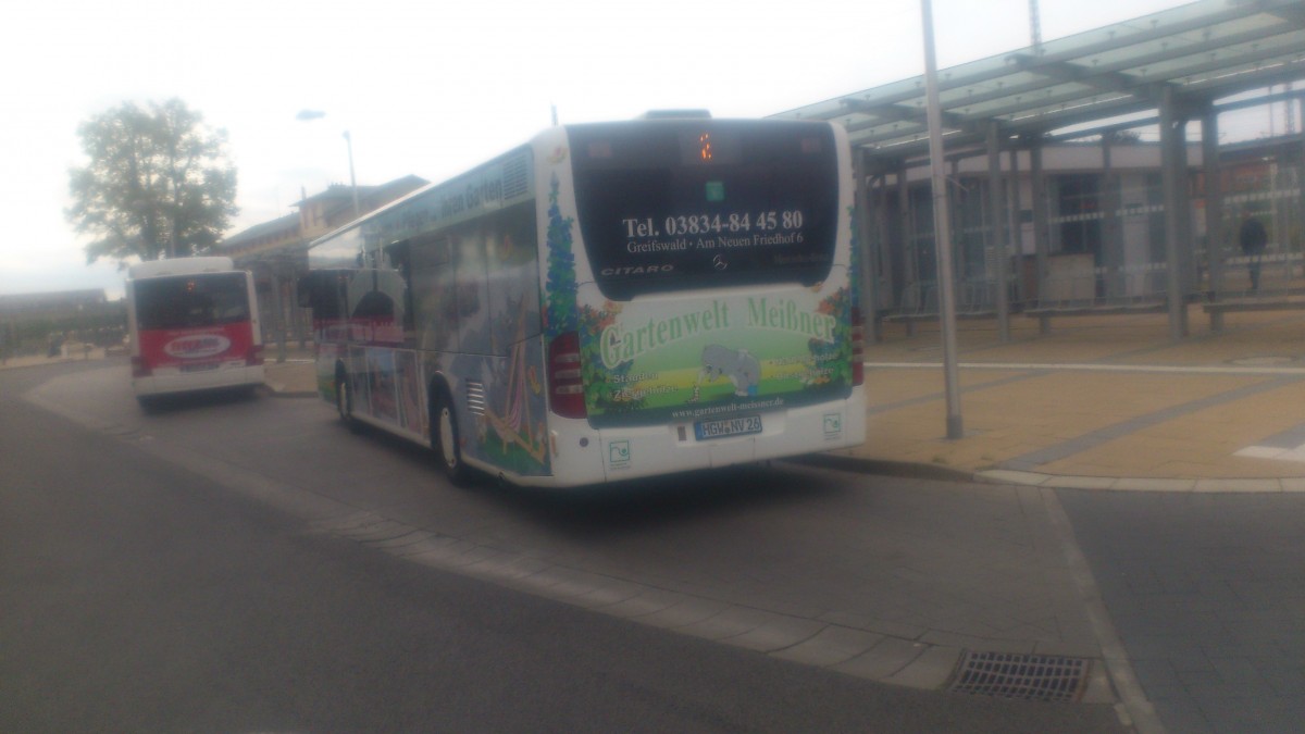 ....HGW NV 26 dieser Citaro mit der Werbung f�r die Gartenwelt Mei�ner 