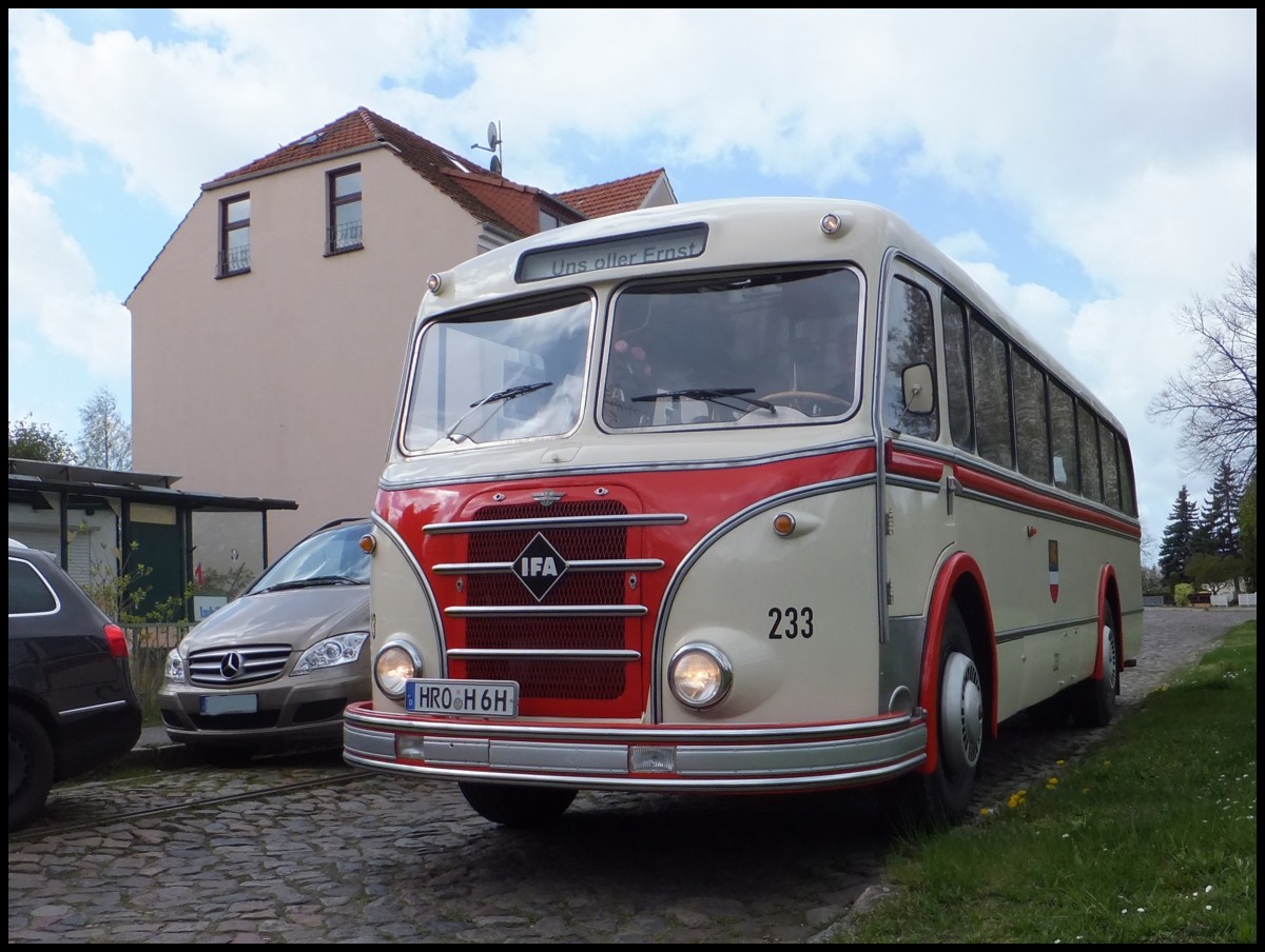 IFA H6B der Rostocker Stra�enbahn AG in Rostock.