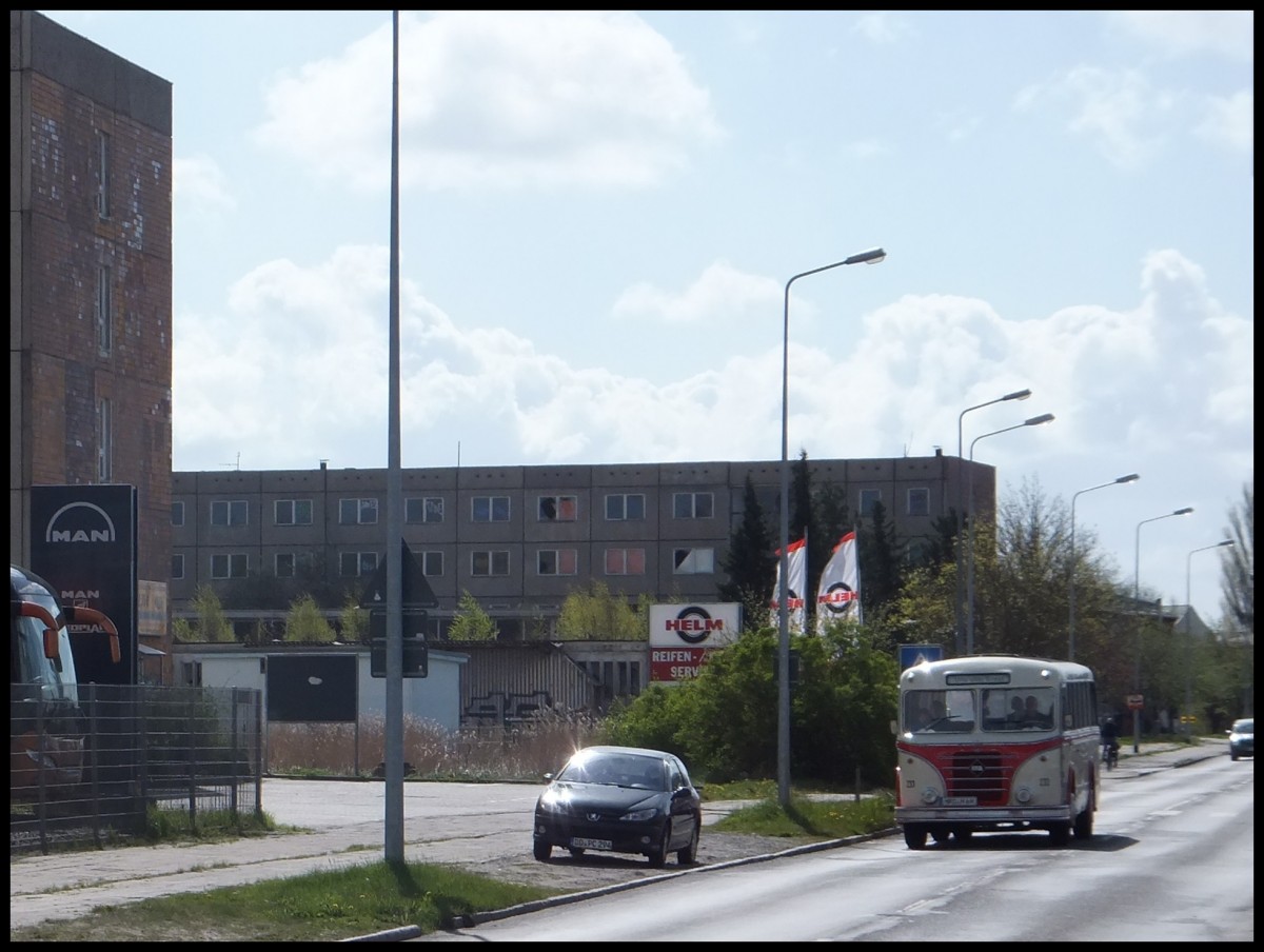 IFA H6B der Rostocker Stra�enbahn AG in Rostock.