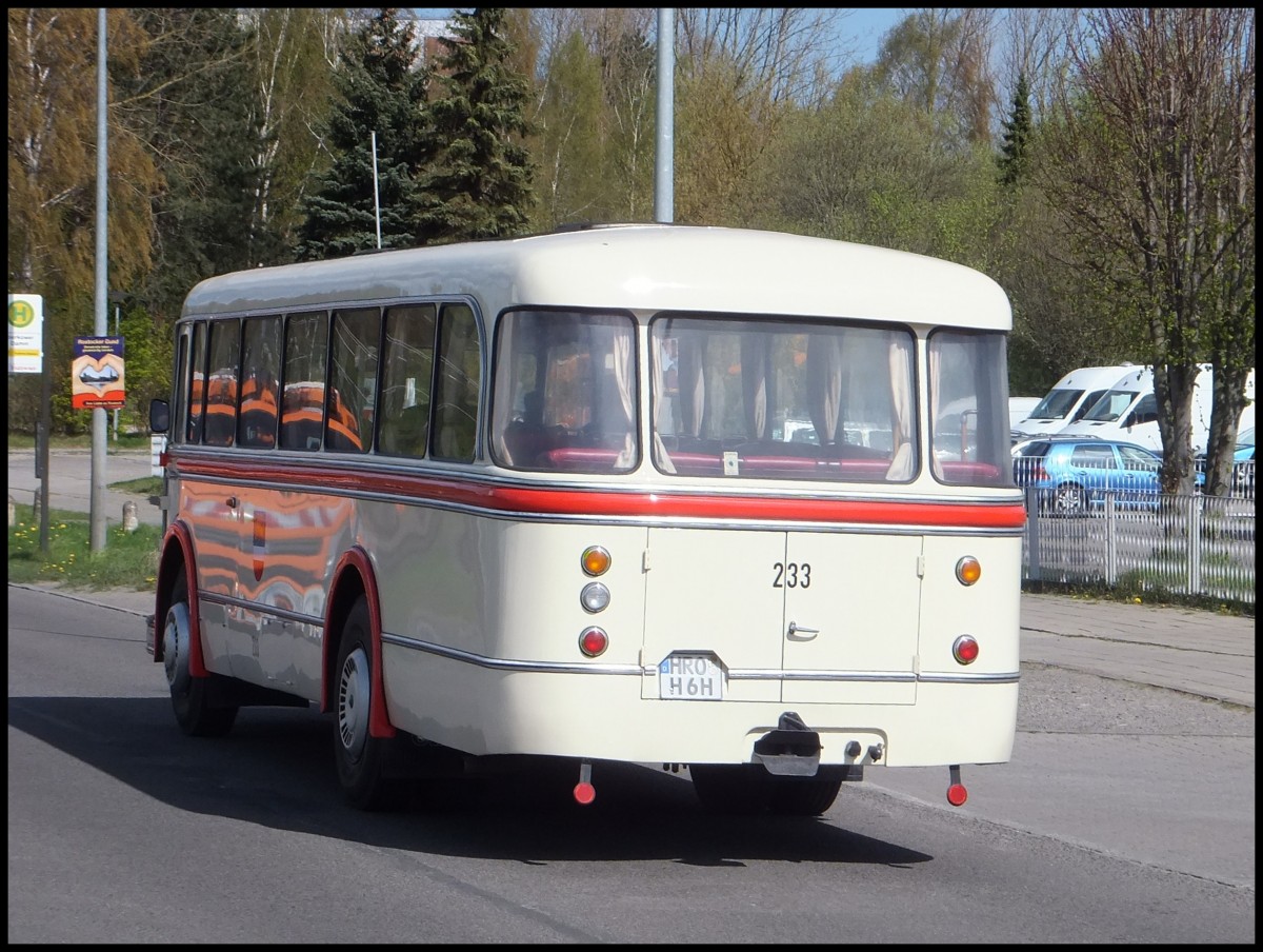 IFA H6B der Rostocker Stra�enbahn AG in Rostock.