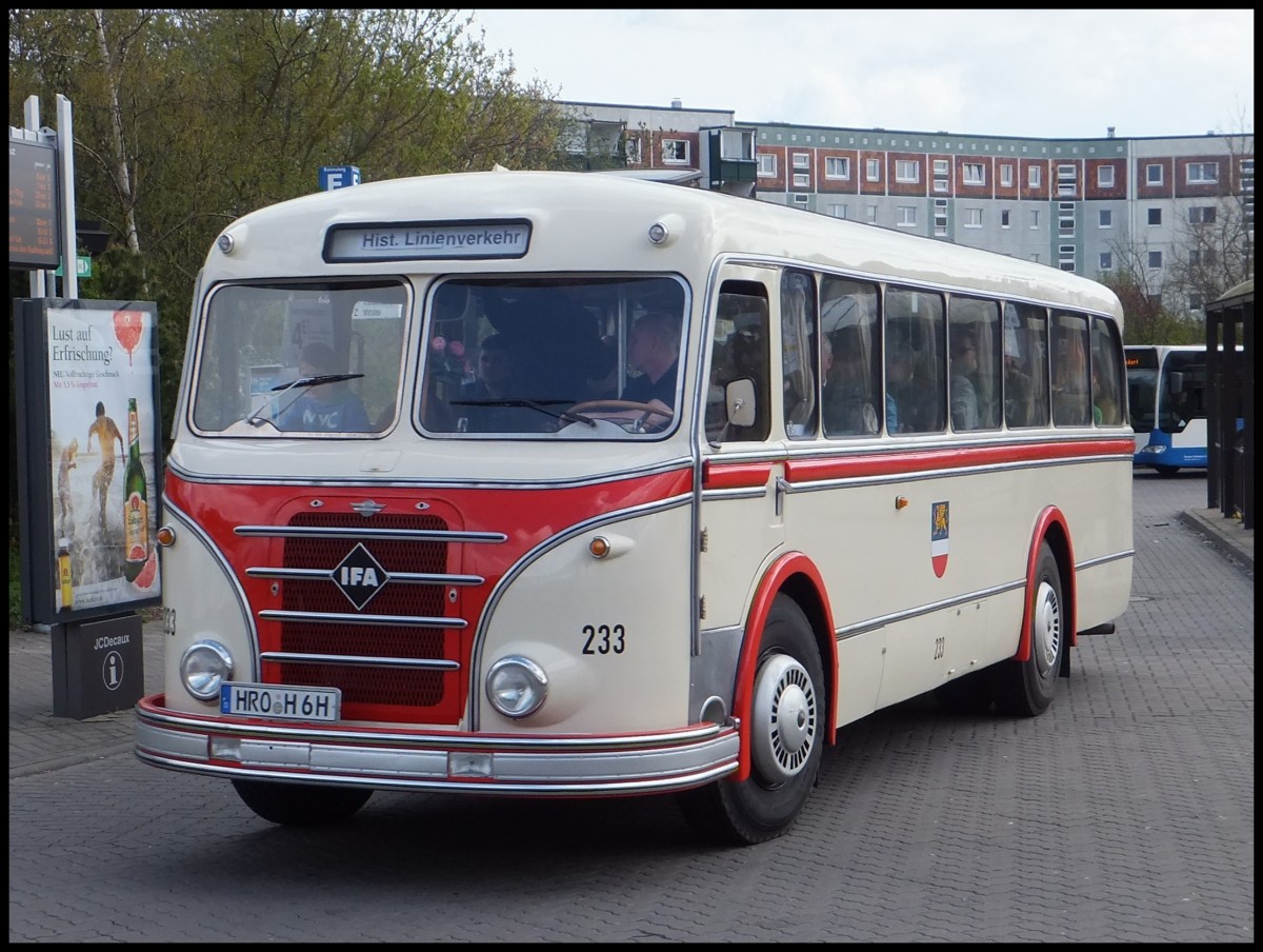 IFA H6B der Rostocker Stra�enbahn AG in Rostock.