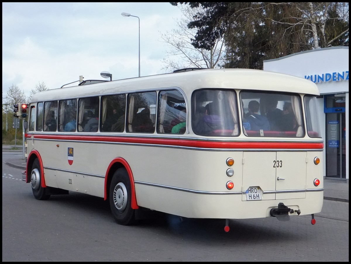 IFA H6B der Rostocker Stra�enbahn AG in Rostock.