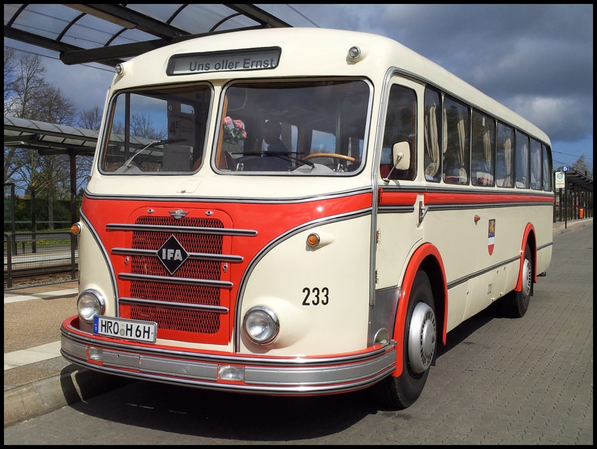 IFA H6B der Rostocker Stra�enbahn AG in Rostock.