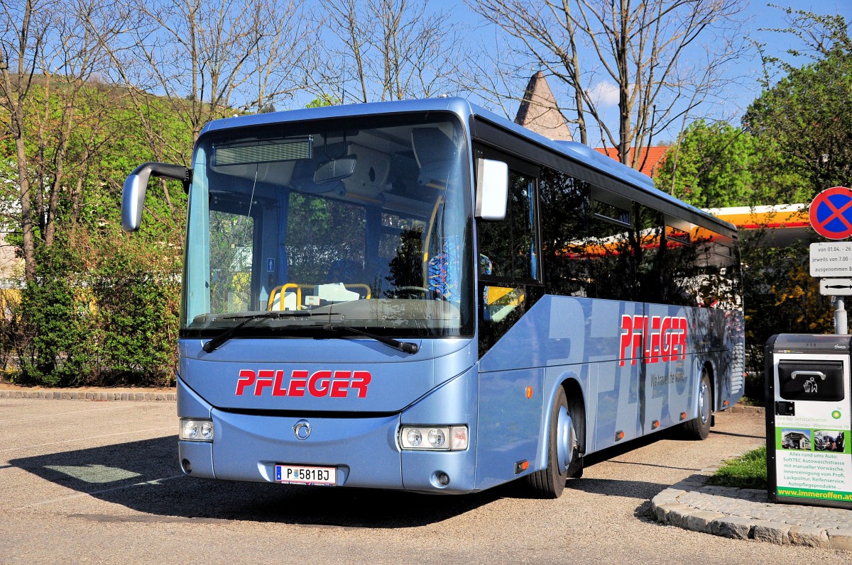 Irisbus von Pfleger Reisen aus �sterreich im April 2015 in Krems.