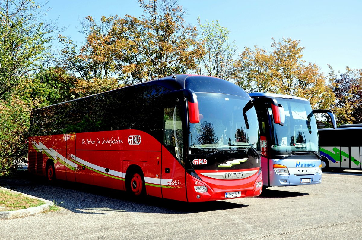 IVECO Magelys von GKB aus Graz/�sterreich in Krems gesehen.