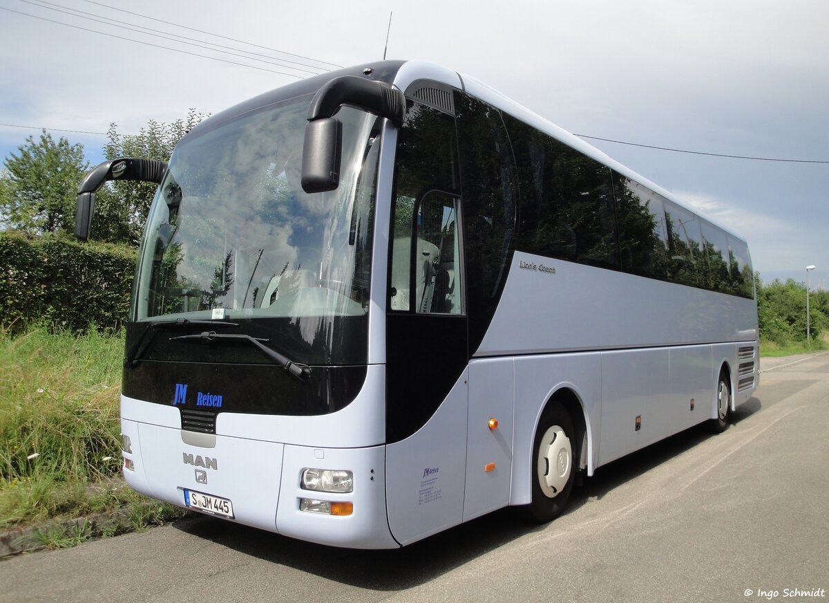 JM Reisen aus Stuttgart | S-JM 445 | MAN Lion`s Coach | 03.08.2014 in Stuttgart
