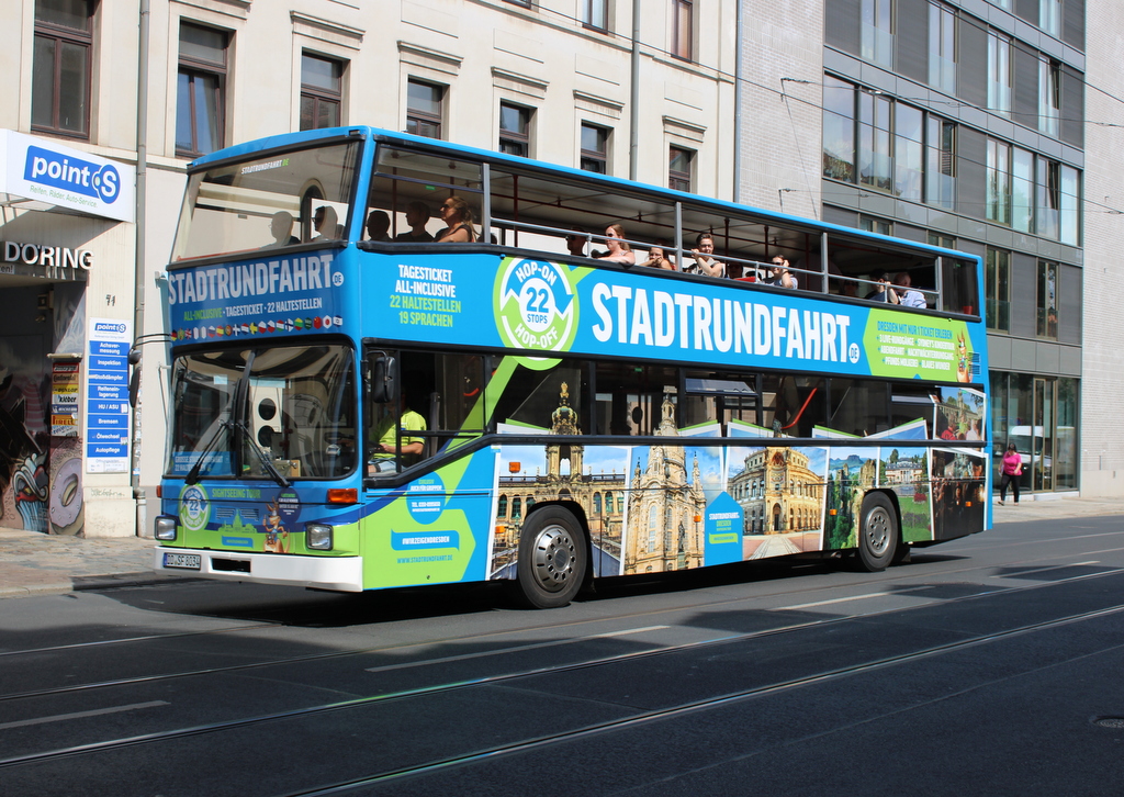 MAN Doppeldecker am 17.08.2022 in Dresden