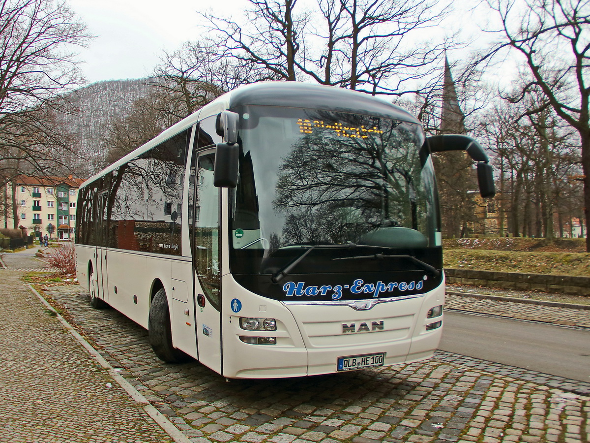 MAN Lion&acute;s Regio in Thale am 17. Februar 2018.