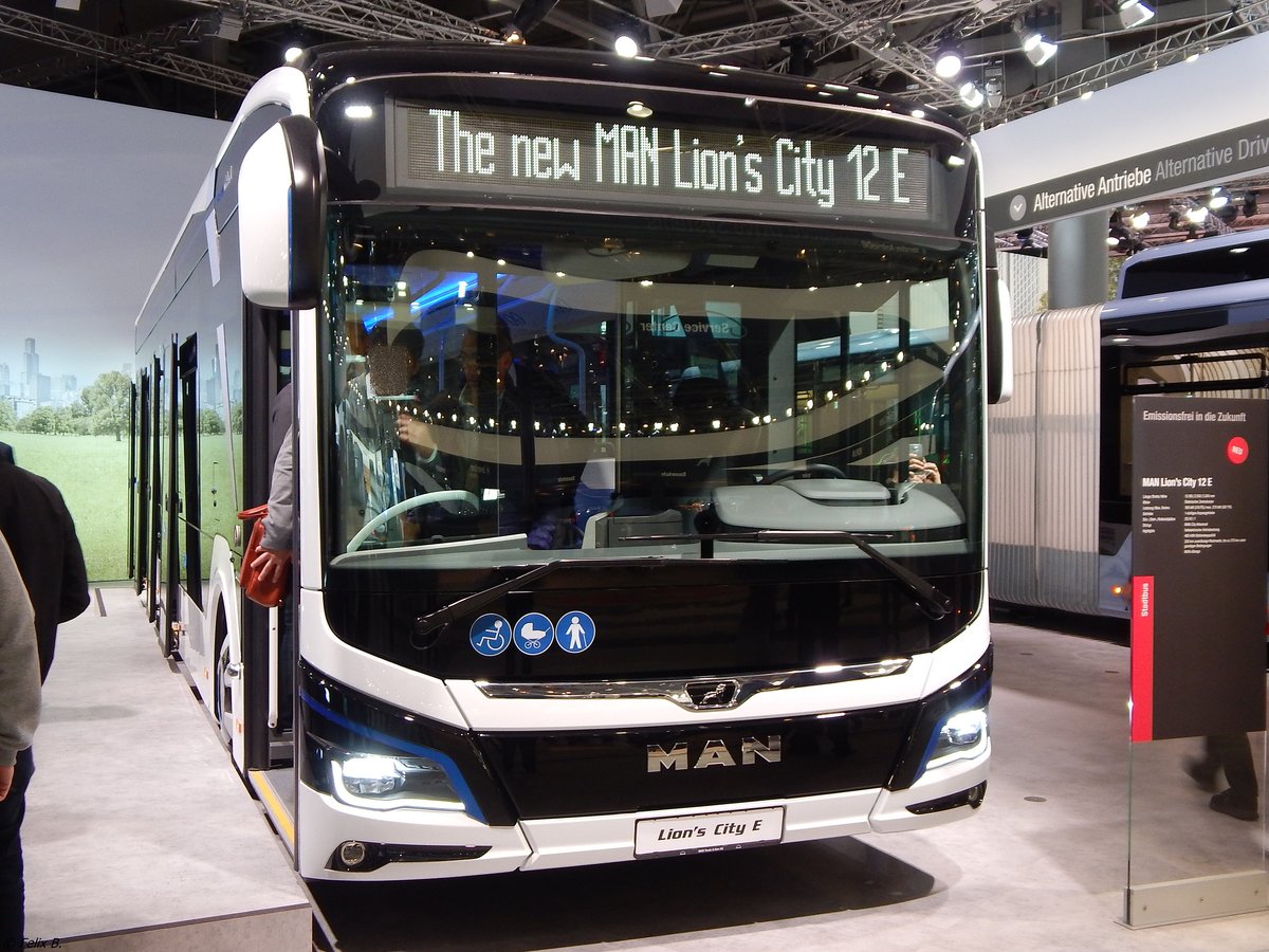 MAN Lion's City E Vorführwagen in Hannover auf der IAA.