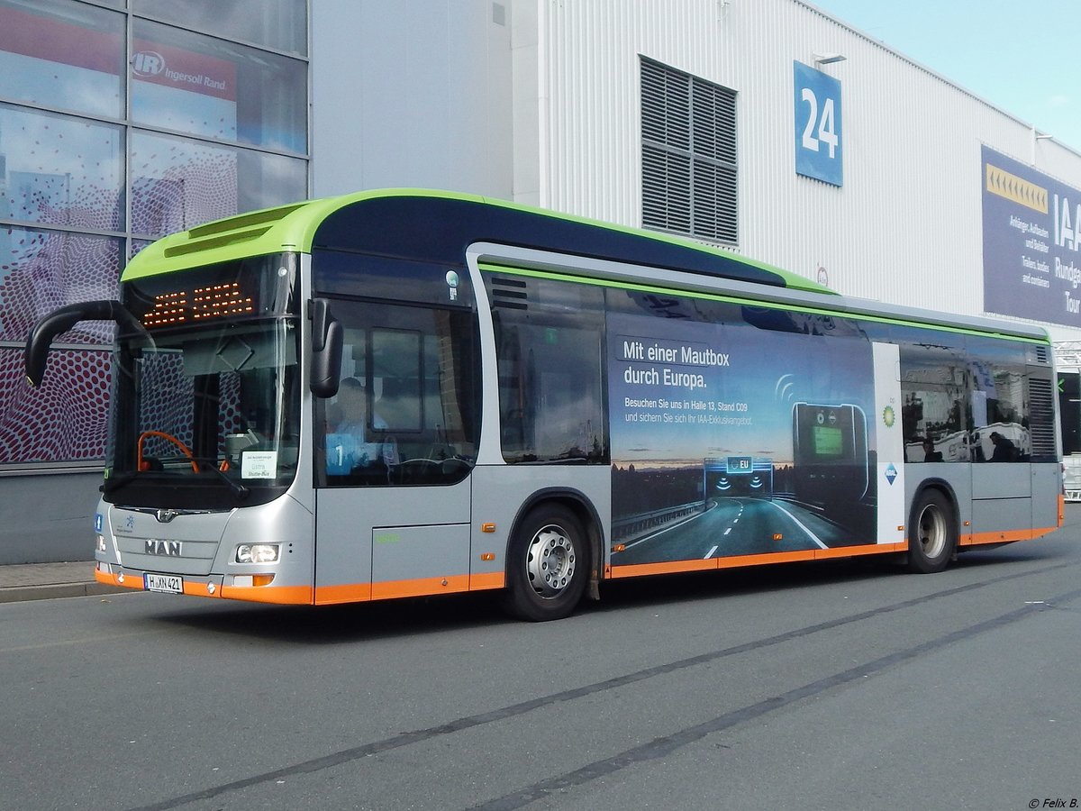 MAN Lion's City Hybrid der ÜSTRA in Hannover auf der IAA.
