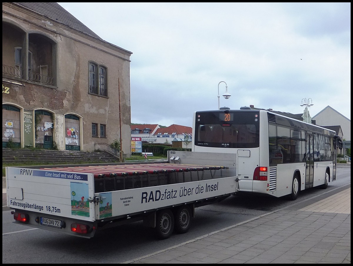 MAN Lion's City LE � vom Reisedienst Teske aus Deutschland in Sassnitz.
