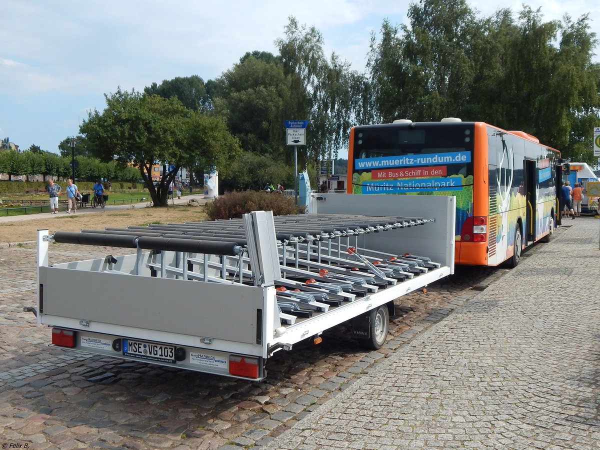 MAN Lion's City mit Anh�nger der MVVG in Waren.