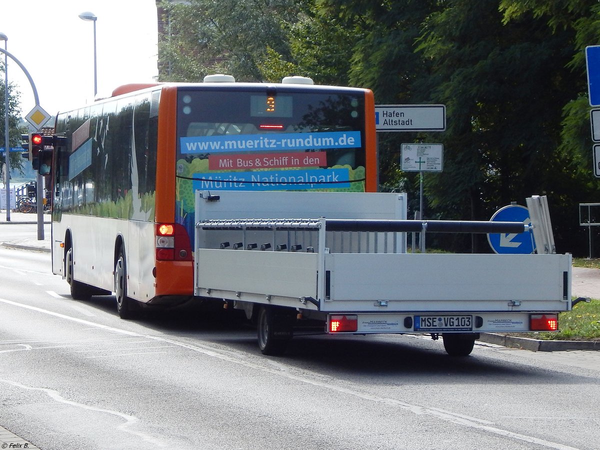 MAN Lion's City mit Anh�nger der MVVG in Waren. 